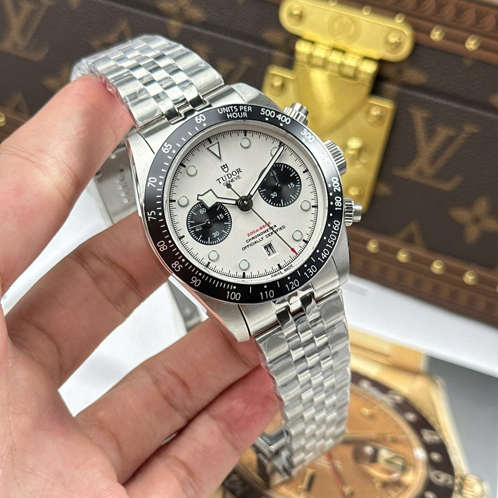 Tudor Black Bay Chronograph Watch White Dial 41mm