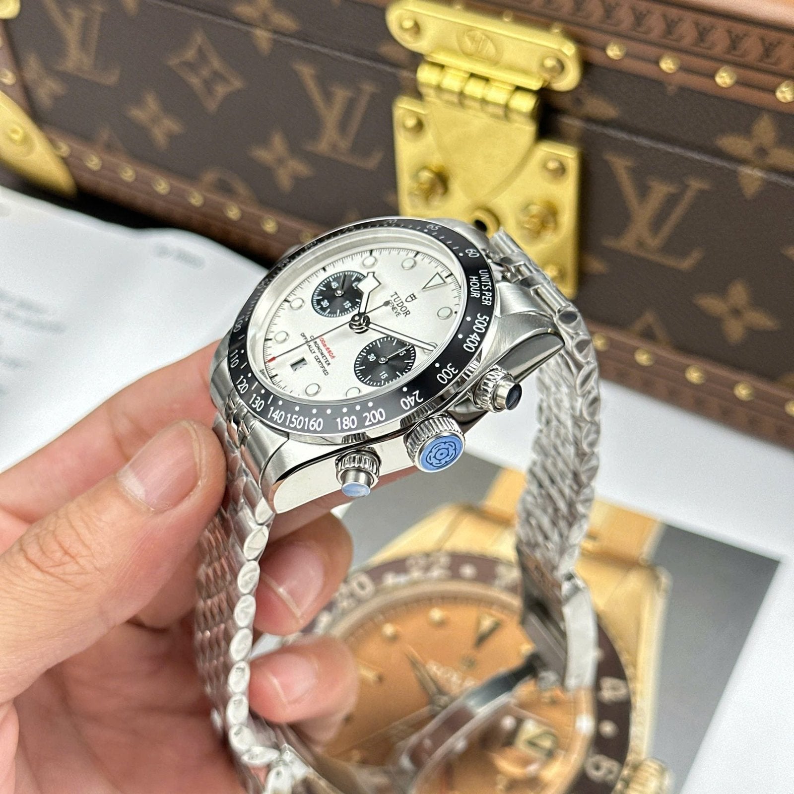 Tudor Black Bay Chronograph Watch White Dial 41mm