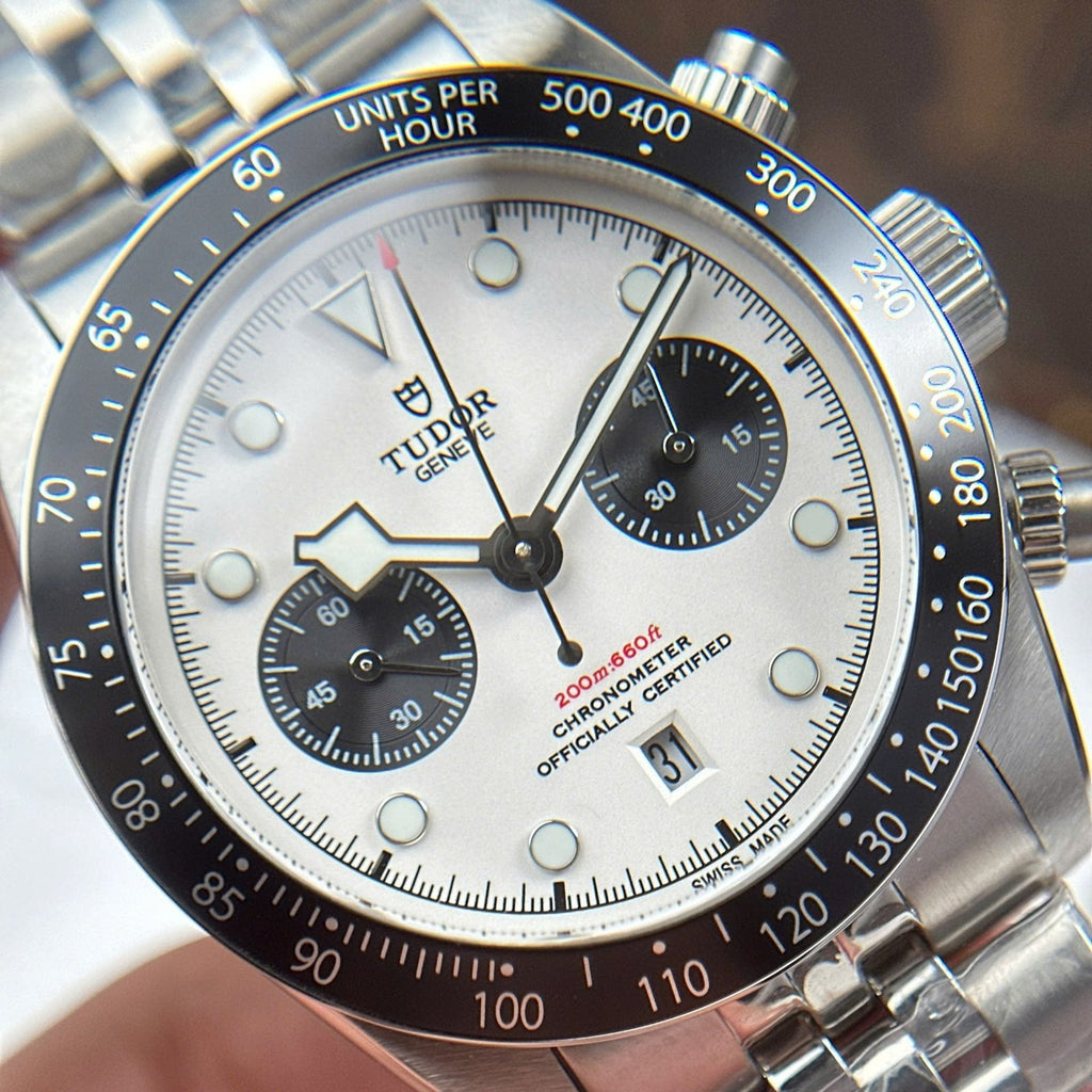 Tudor Black Bay Chronograph Watch White Dial 41mm