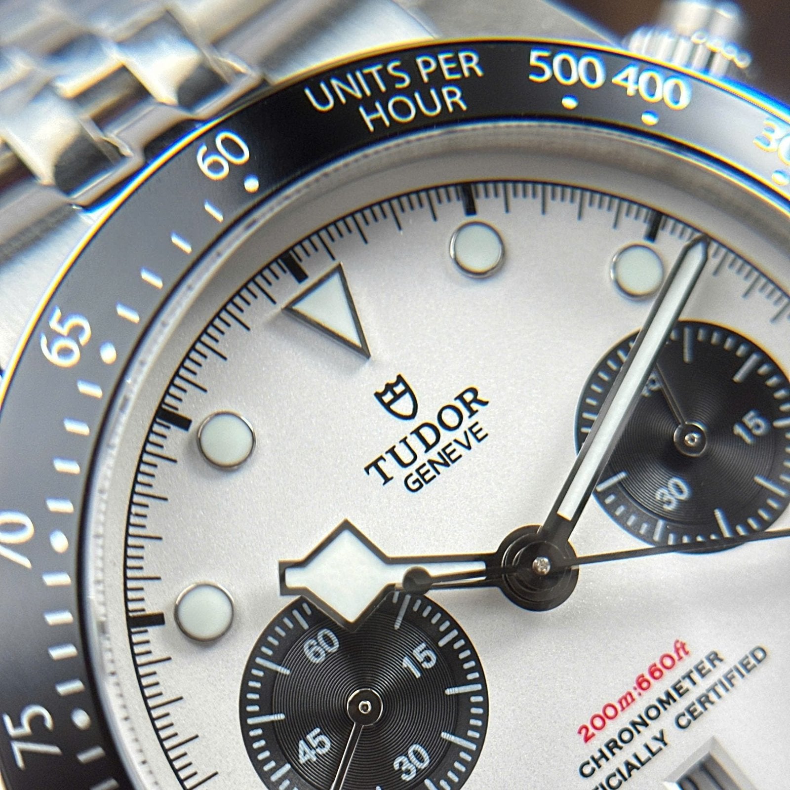 Tudor Black Bay Chronograph Watch White Dial 41mm