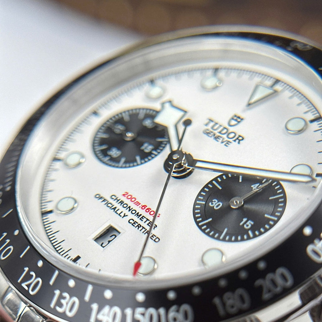Tudor Black Bay Chronograph Watch White Dial 41mm