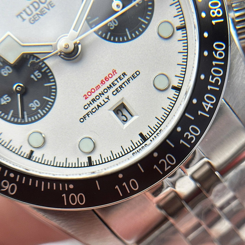 Tudor Black Bay Chronograph Watch White Dial 41mm