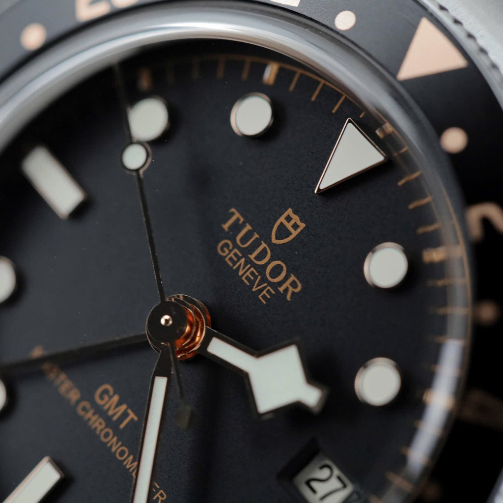 Tudor Watch Black Bay GMT Men’s Black Dial Metal Strap 39mm
