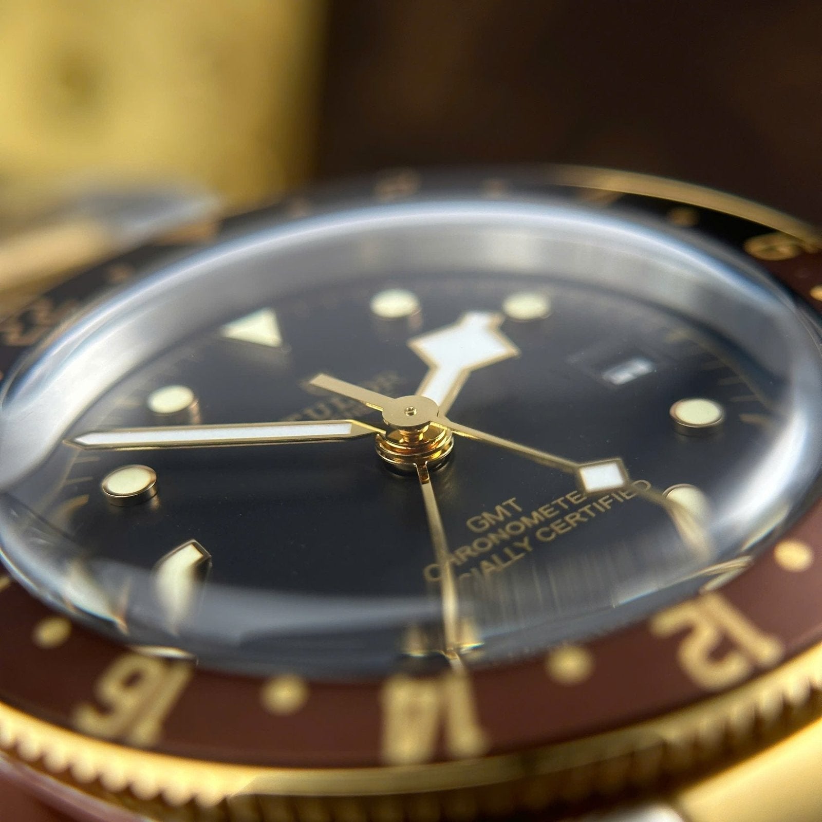 Tudor Watch Black Bay GMT S&amp;G M79833MN Black Dial Metal Strap 41mm