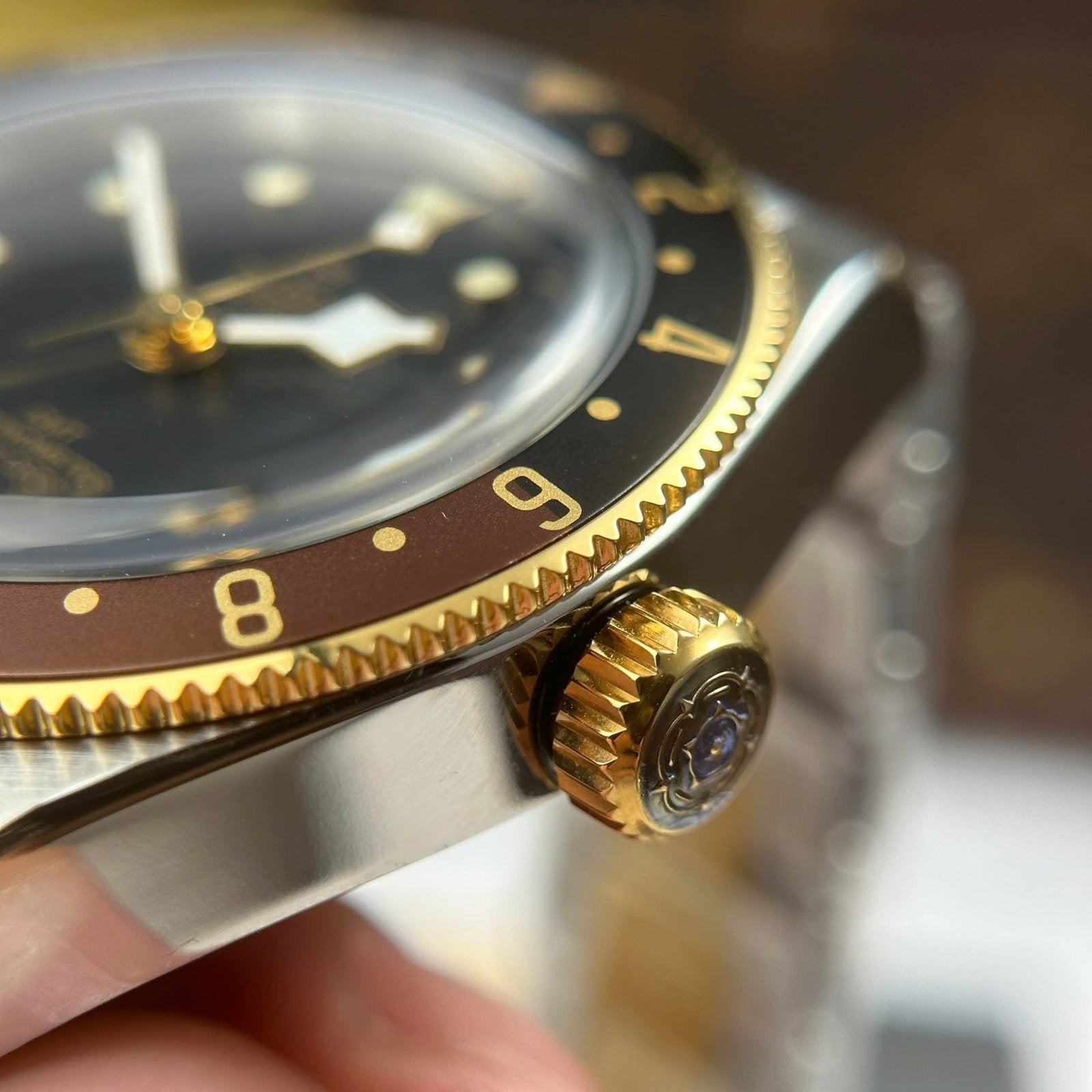 Tudor Watch Black Bay GMT S&amp;G M79833MN Black Dial Metal Strap 41mm