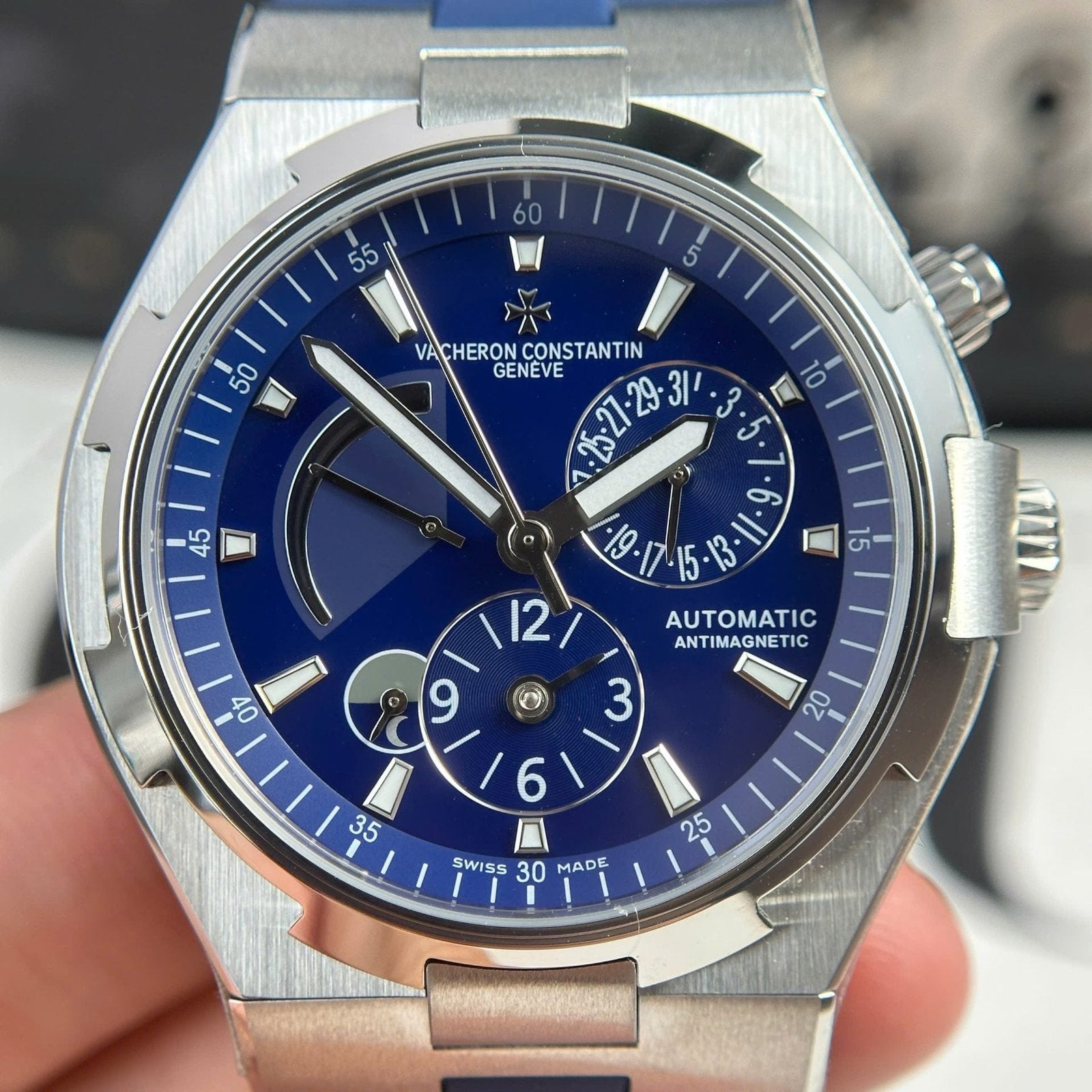 Vacheron Constantin Watch Overseas Dual Time 47450 Blue 42mm