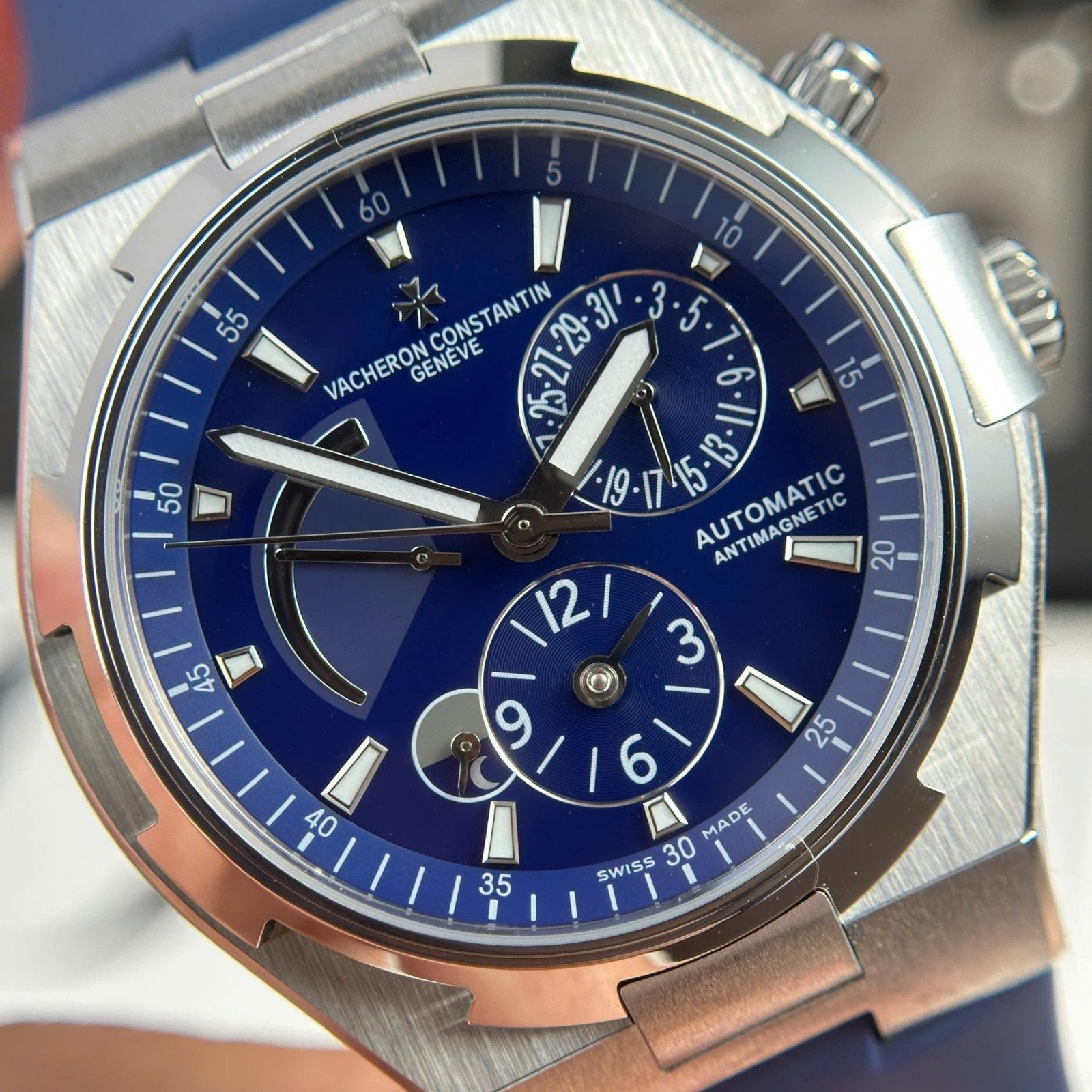 Vacheron Constantin Watch Overseas Dual Time 47450 Blue 42mm