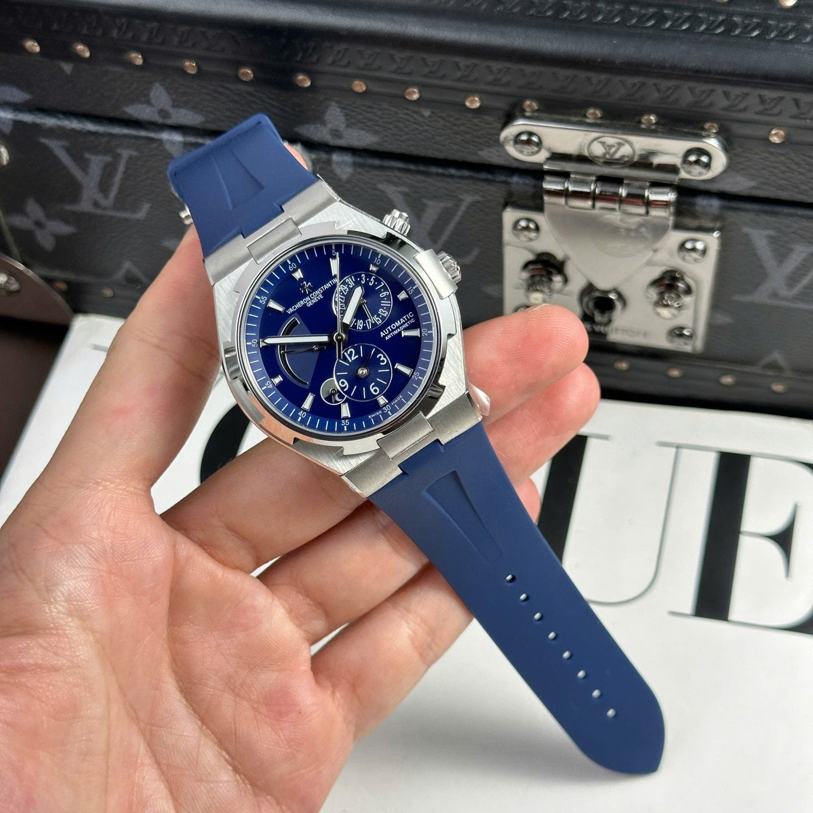 Vacheron Constantin Watch Overseas Dual Time 47450 Blue 42mm