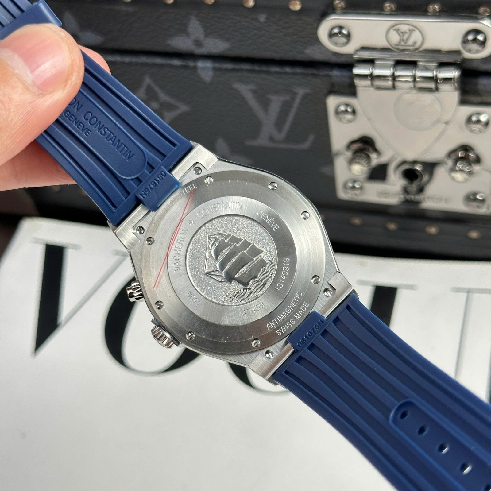 Vacheron Constantin Watch Overseas Dual Time 47450 Blue 42mm