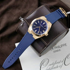 Vacheron Constantin Overseas 4500V Dial Blue Watch Gold Wrapped 41mm