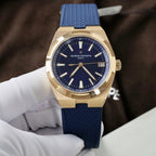 Vacheron Constantin Overseas 4500V Dial Blue Watch Gold Wrapped 41mm