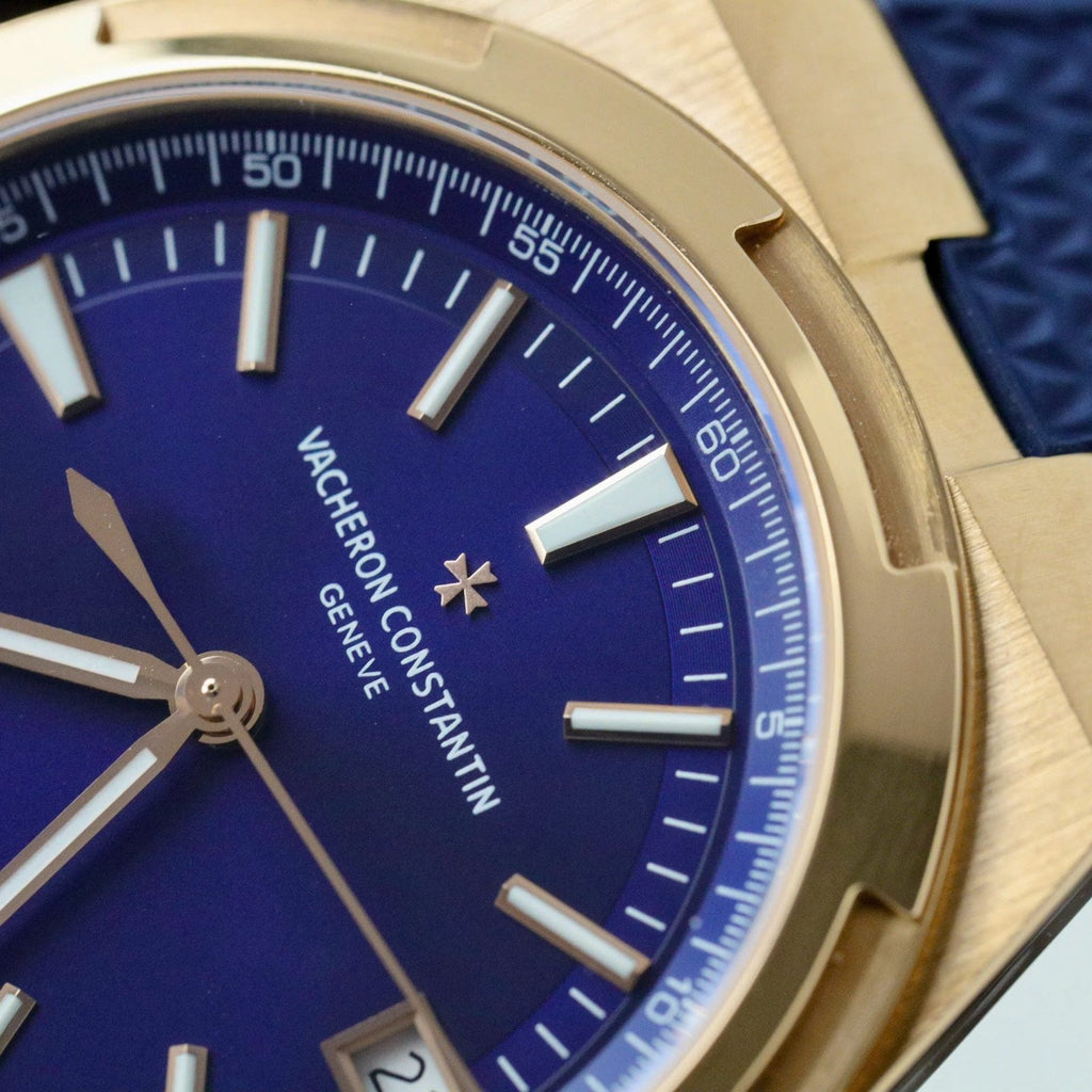 Vacheron Constantin Overseas 4500V Dial Blue Watch Gold Wrapped 41mm