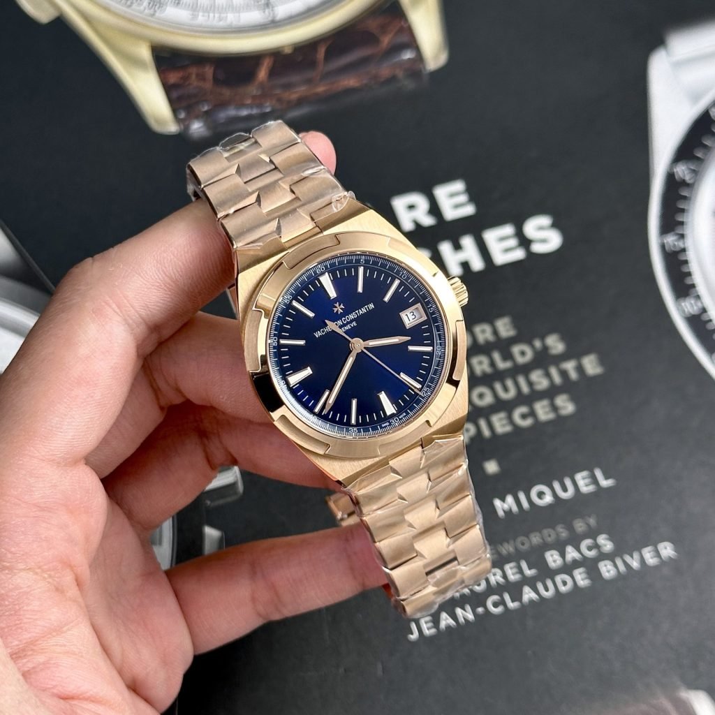 Vacheron Constantin Watch Overseas 4500V Rose Gold Blue Dial 41mm