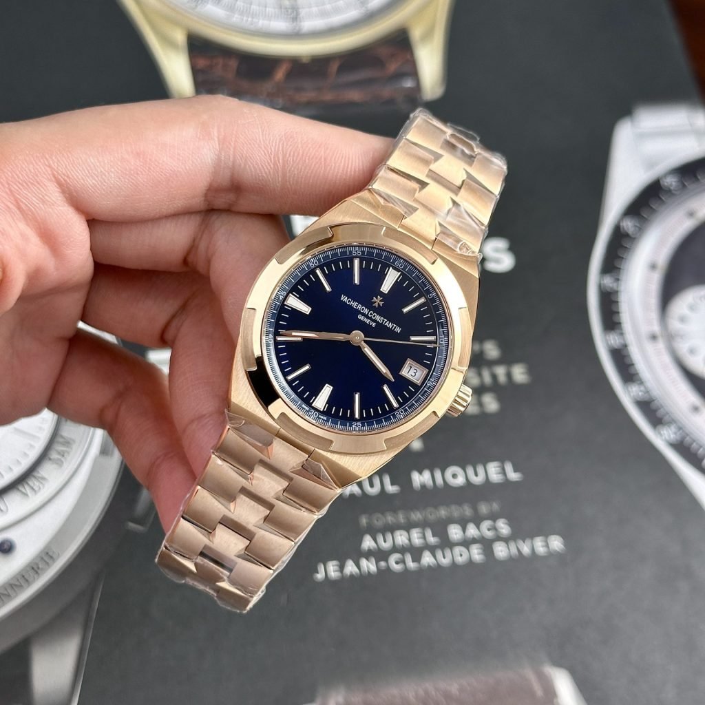 Vacheron Constantin Watch Overseas 4500V Rose Gold Blue Dial 41mm
