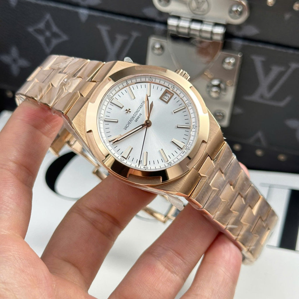 Vacheron Constantin 4500V Rose Gold Watch White Dial 41mm