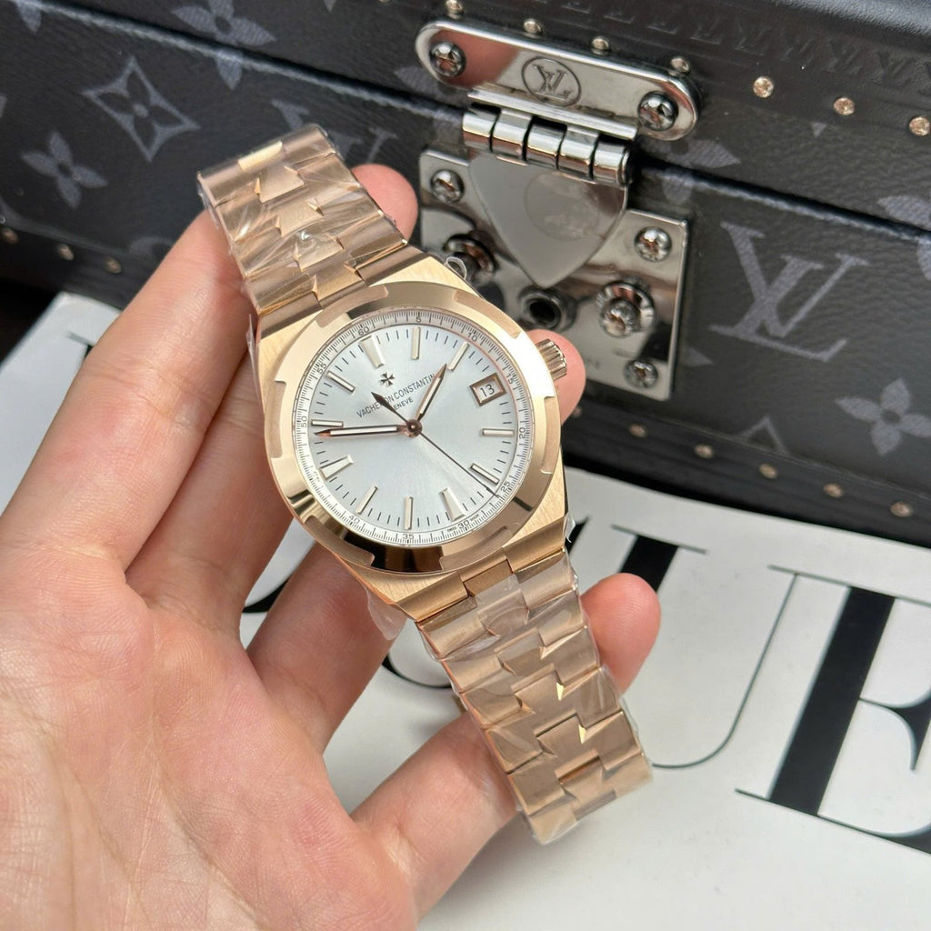 Vacheron Constantin 4500V Rose Gold Watch White Dial 41mm