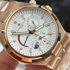 Vacheron Constantin Watch Overseas Dual Time 47450 White Dial 42mm