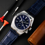 Vacheron Constantin Overseas Dual Time 7900V Watch Blue Dial 41mm