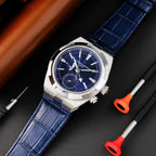 Vacheron Constantin Overseas Dual Time 7900V Watch Blue Dial 41mm