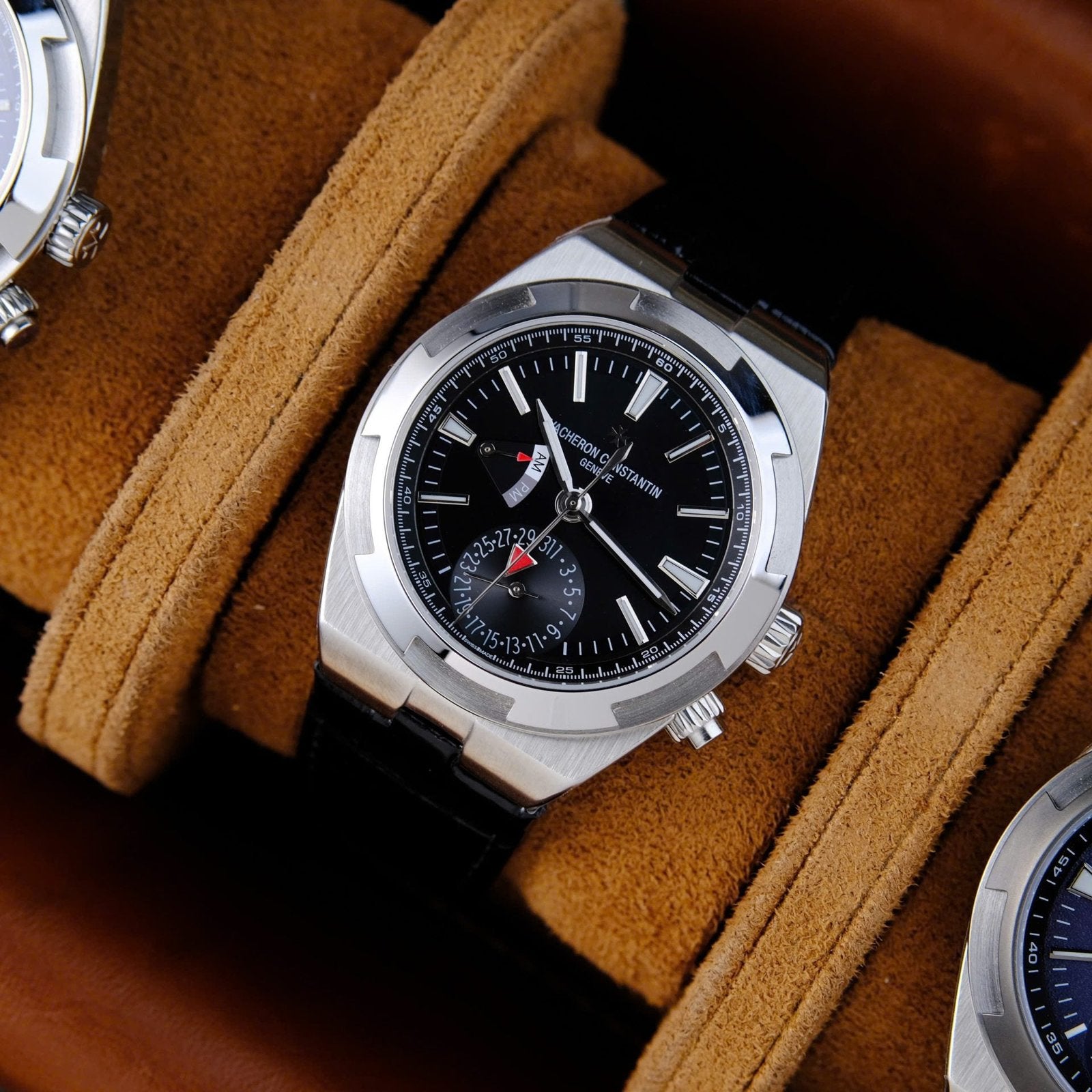 Vacheron Constantin Overseas Dual Time 7900V Watch Black Dial 41mm