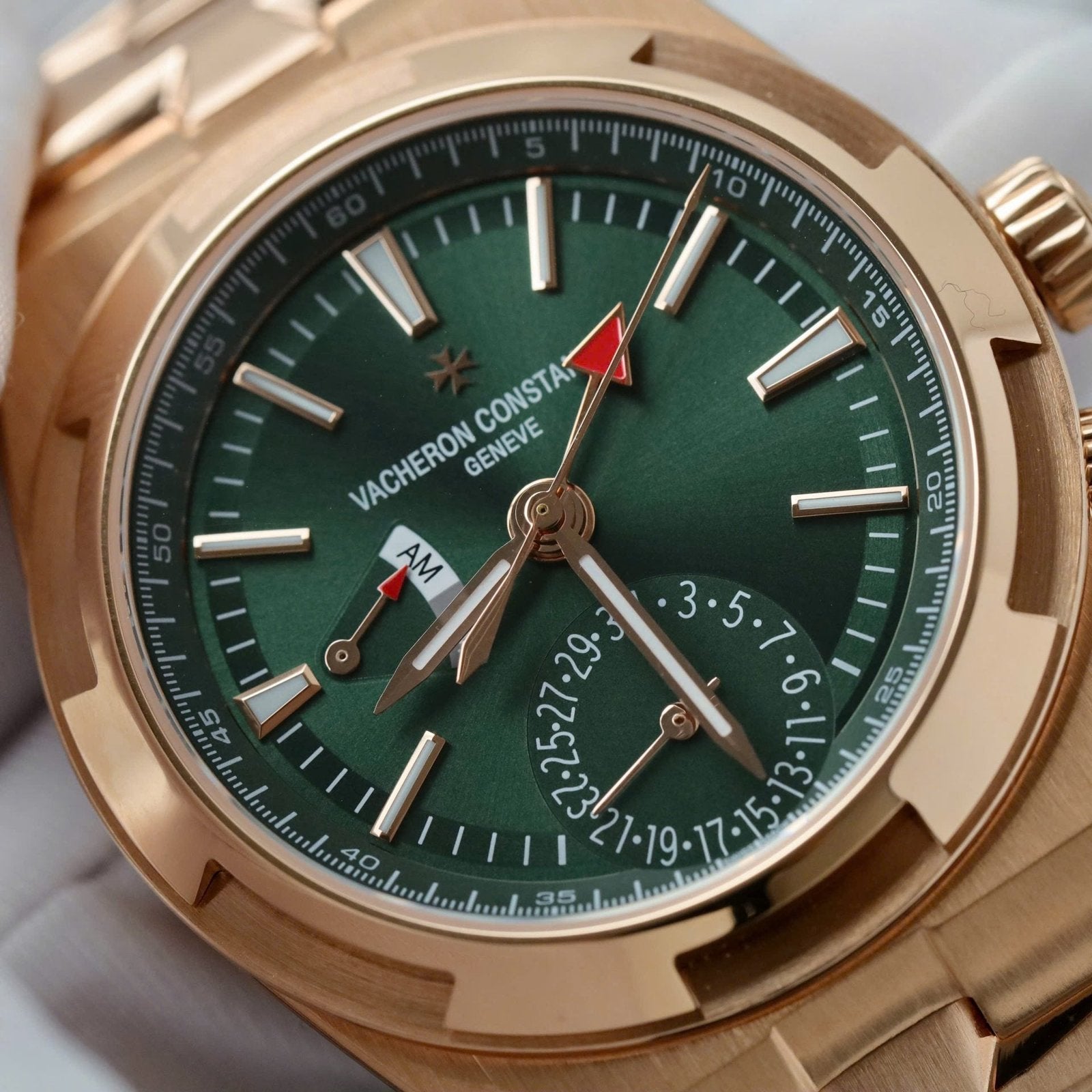 Vacheron Constantin Dual Time 7920V Watch Dial Green 41mm