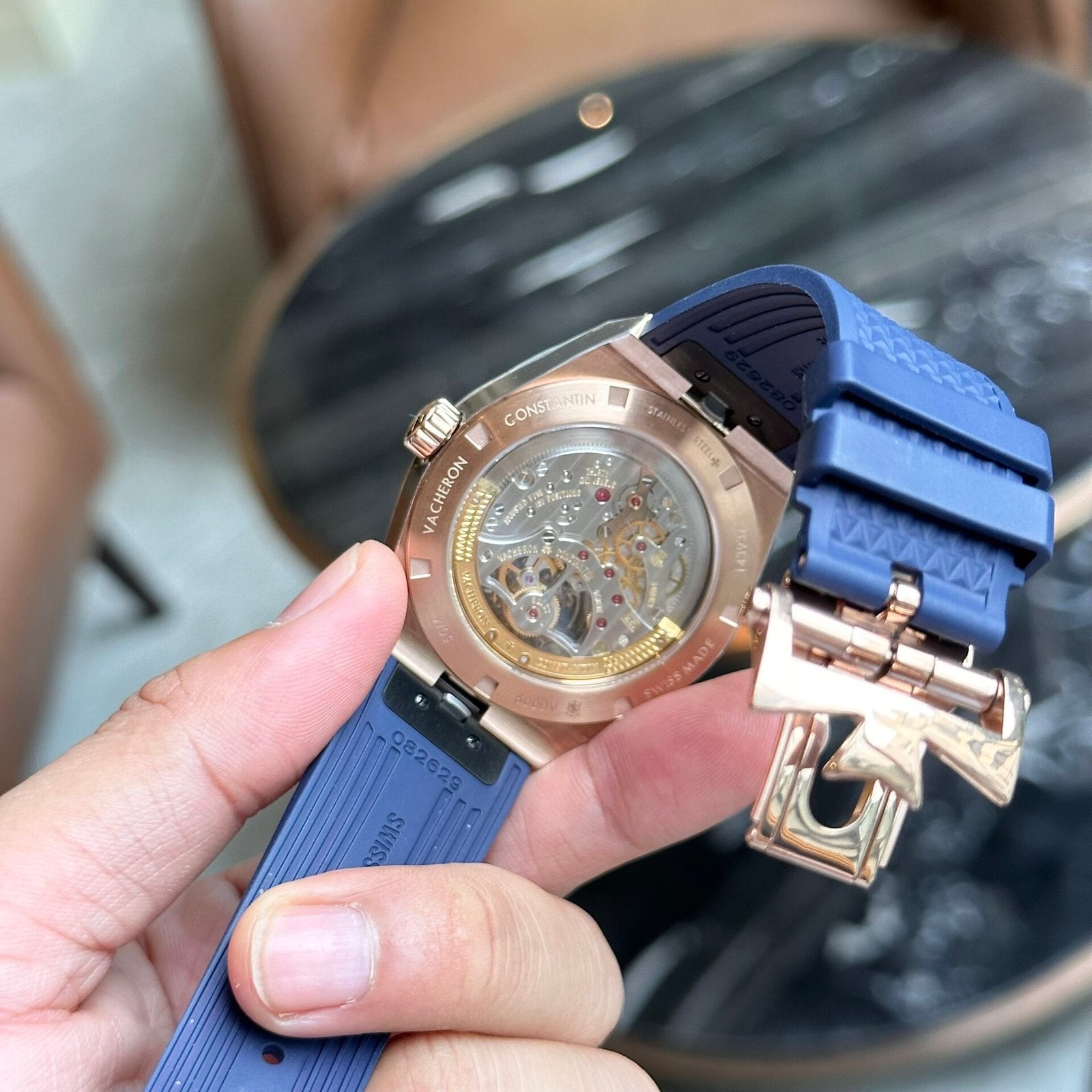 Vacheron Constantin Overseas 6000V Tourbillon Rubber Strap Watch 42.5mm