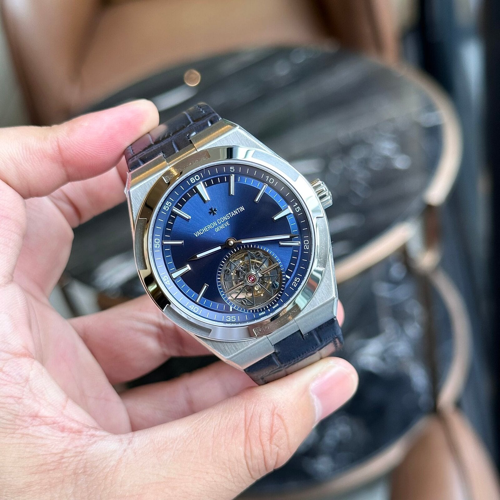 Vacheron Constantin Overseas 6000V Tourbillon Blue Watch 42.5mm