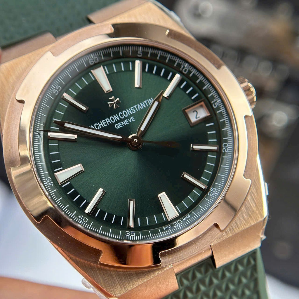 Vacheron Constantin Watch 4500V Green Dial Rubber Strap 41mm