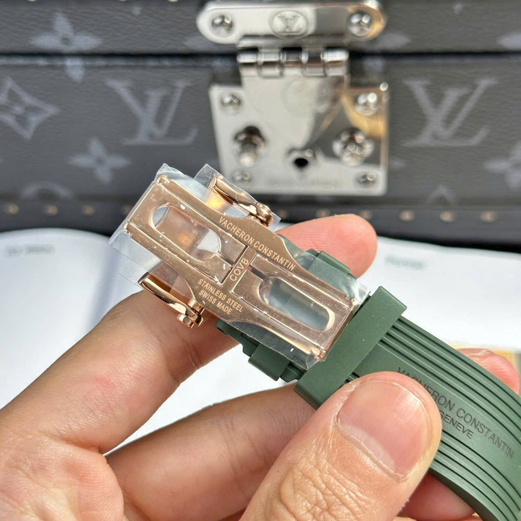 Vacheron Constantin Watch 4500V Green Dial Rubber Strap 41mm