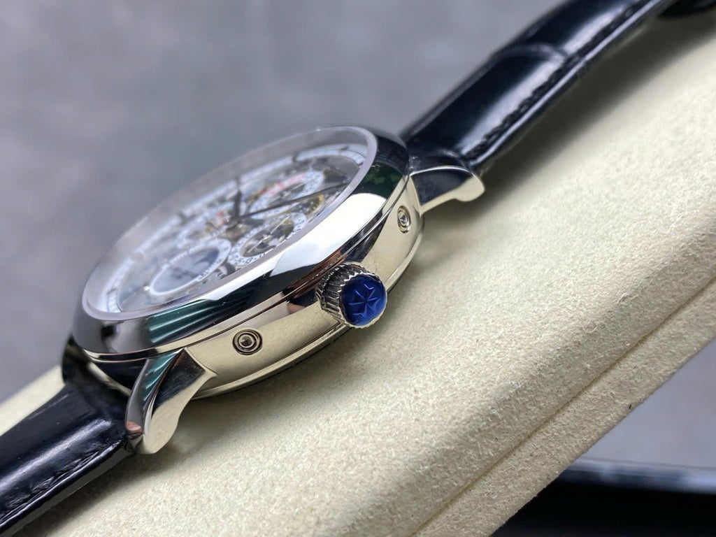 Vacheron Constantin Traditionnelle 43175 Watch Mens Leather Strap 41mm
