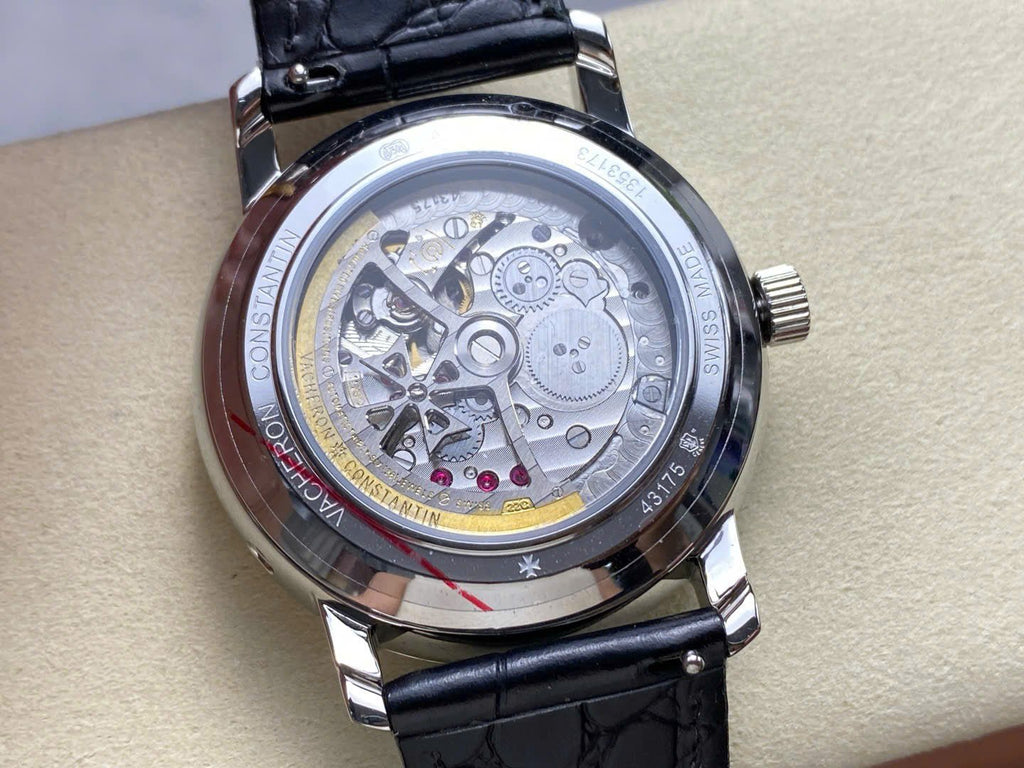 Vacheron Constantin Traditionnelle 43175 Watch Mens Leather Strap 41mm