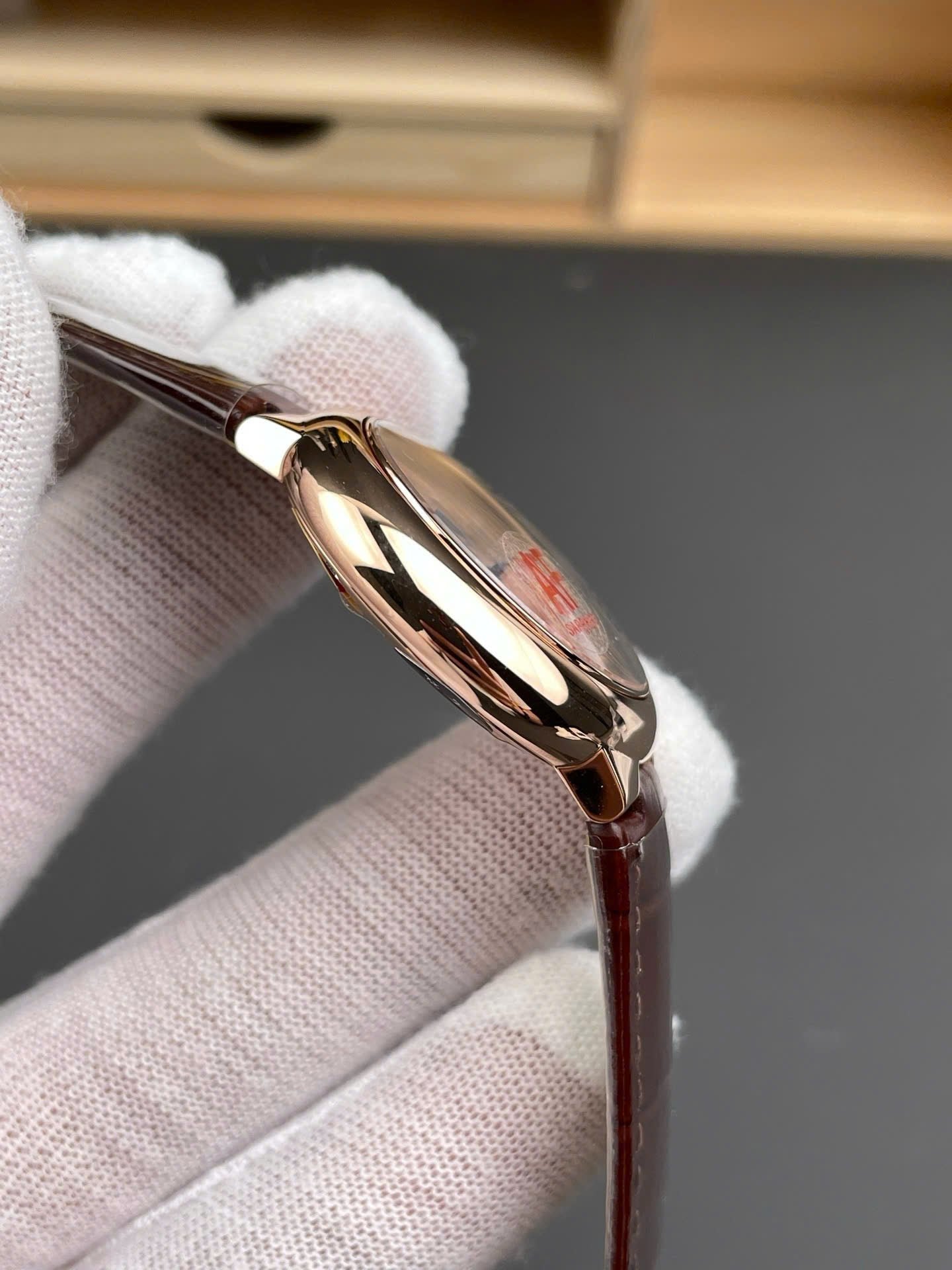 Cartier Good Watch Ballon Bleu De WJBB0040 Women’s Brown Leather Strap 33mm