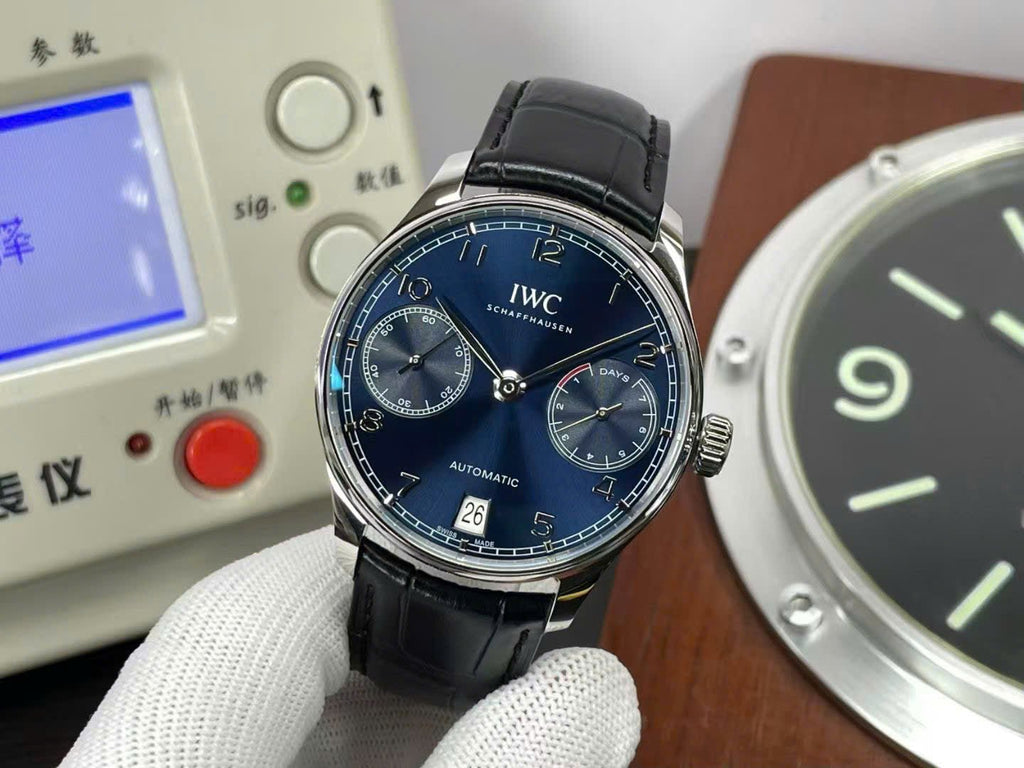 IWC Schaffhausen Watch Portugieser Automatic 5007 Blue Dial Men’s 42mm