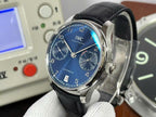 IWC Schaffhausen Watch Portugieser Automatic 5007 Blue Dial Men’s 42mm
