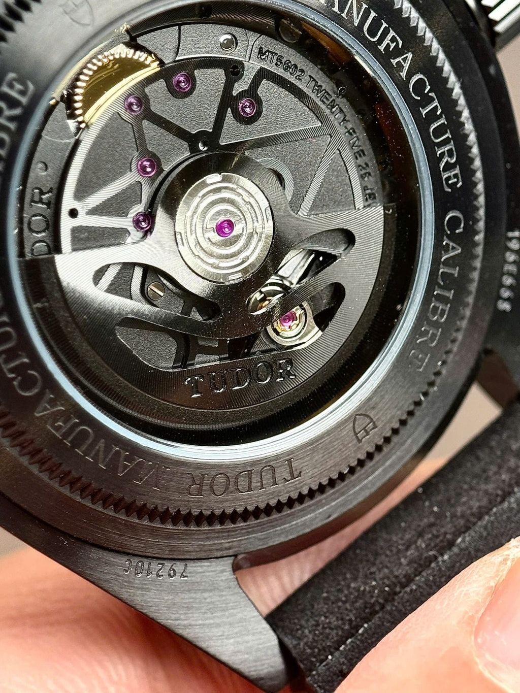 Tudor Black Bay Black Ceramic M79210CNU  Watch Leather Strap 41mm