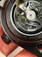 Tudor Black Bay Black Ceramic M79210CNU  Watch Leather Strap 41mm