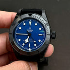 Tudor Black Bay Black Ceramic M79210CNU  Watch Blue Dial 41mm