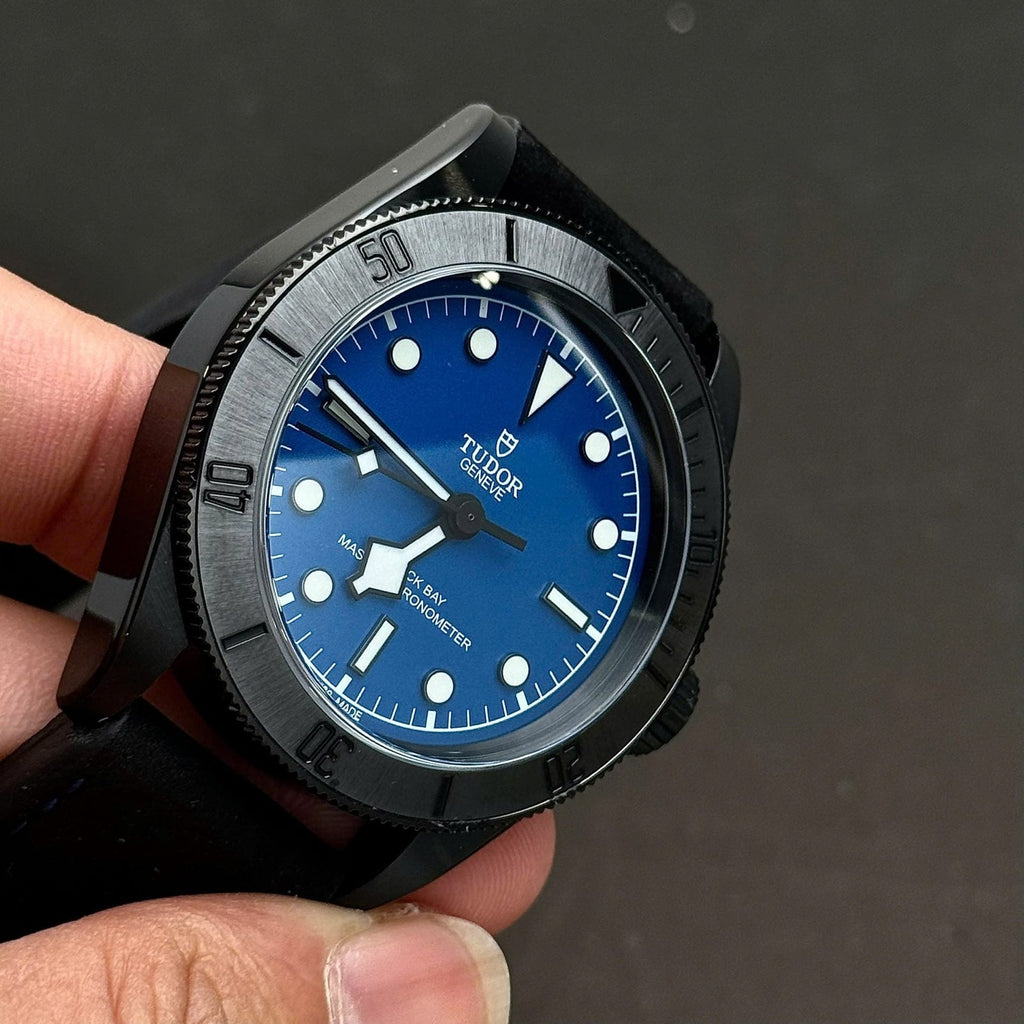Tudor Black Bay Black Ceramic M79210CNU  Watch Blue Dial 41mm