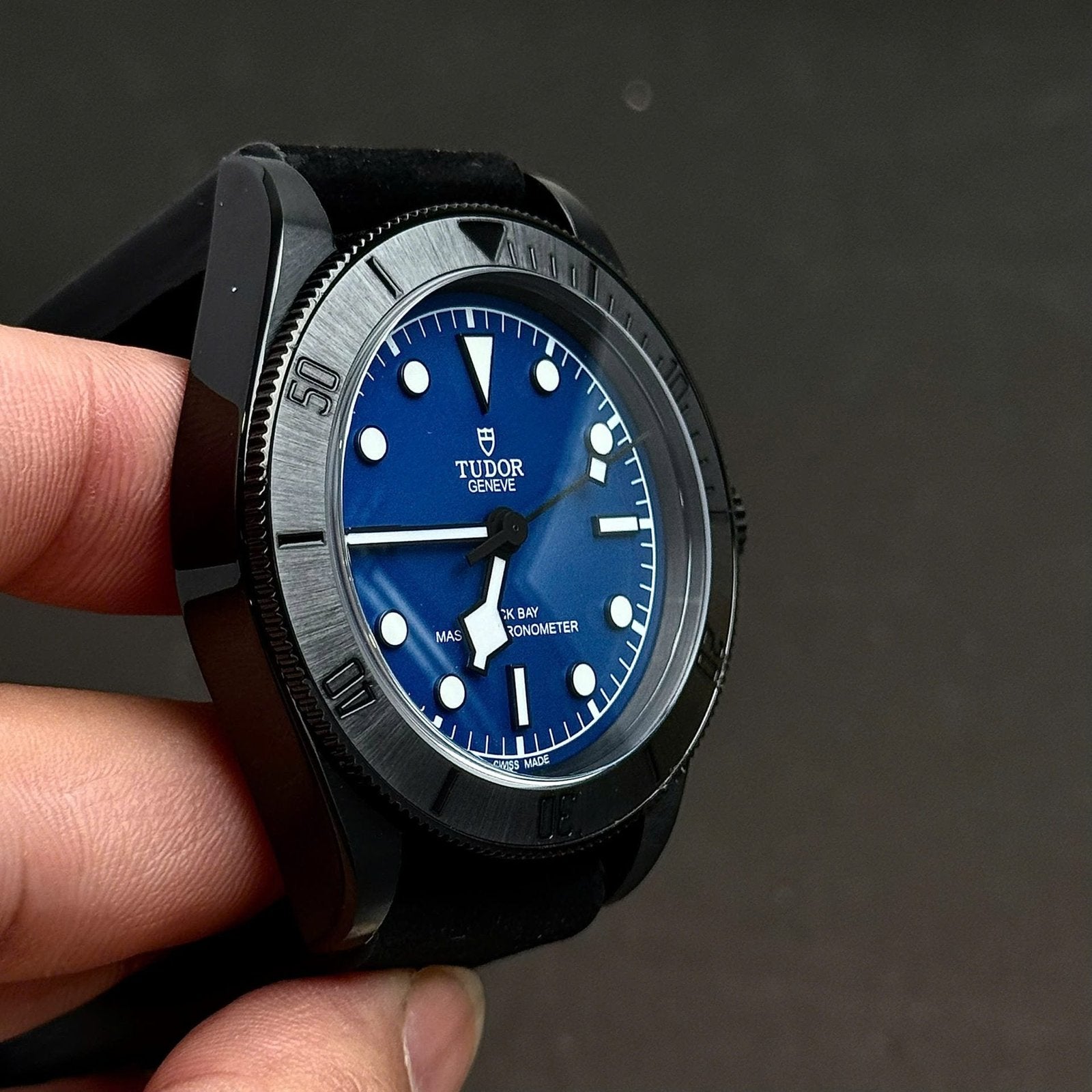 Tudor Black Bay Black Ceramic M79210CNU  Watch Blue Dial 41mm