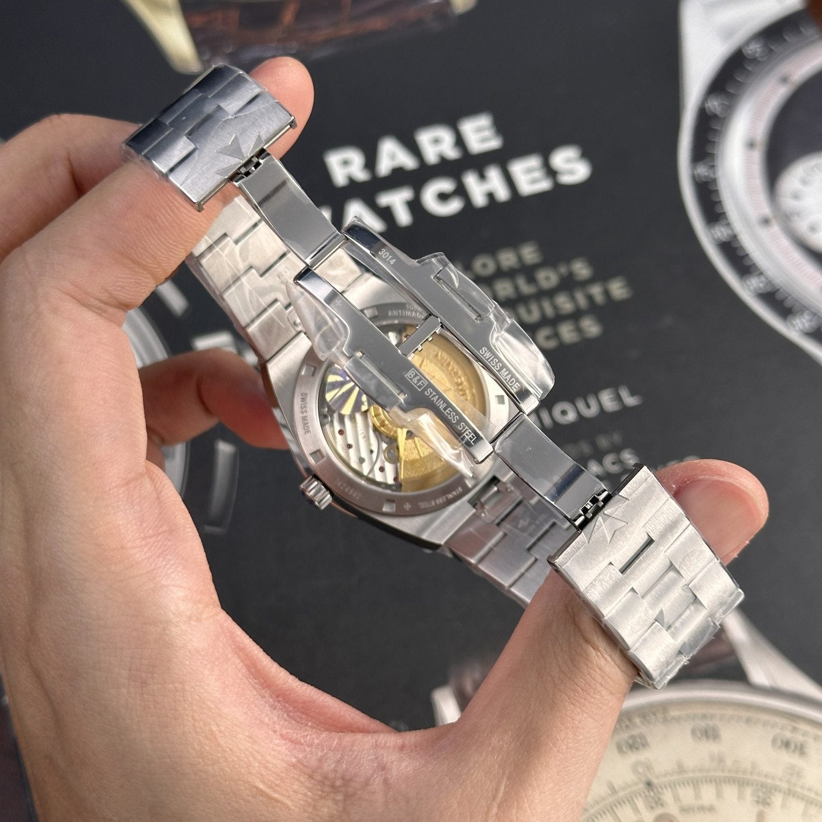 Vacheron Constantin Watch Overseas 4500V Black Dial Metal Wire 41mm