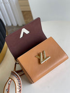 Louis Vuitton Twist MM Bag 23cm Epi Canvas Leather Spring/Summer Collection M57506, Gold Honey