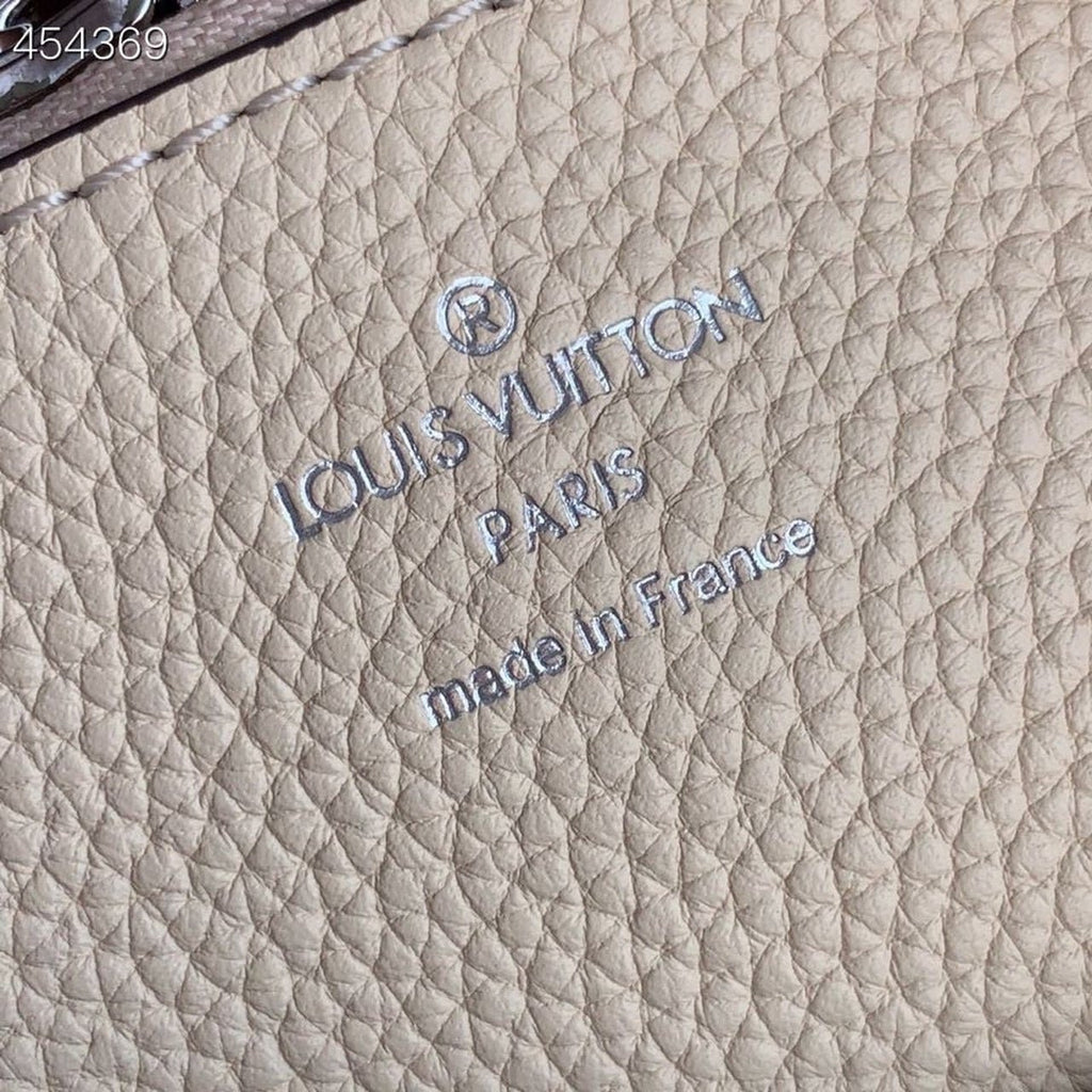 Louis Vuitton Muria Bag 22cm Mahina Calfskin Leather Spring/Summer Collection M55801 Cream