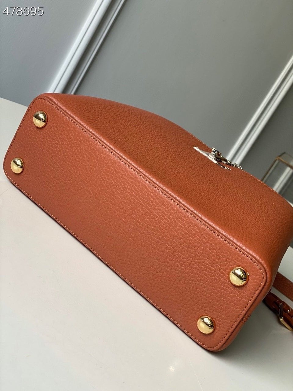 Louis Vuitton Woven Capucines Python Handle Bag 27cm Taurillon Leather Spring/Summer Collection N98388 Cognac