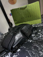Gucci Embossed Backpack GG Black For Men 41cm / 16.1in