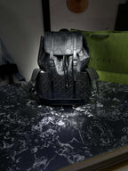 Gucci Embossed Backpack GG Black For Men 41cm / 16.1in