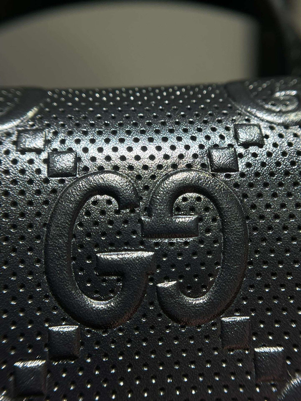 Gucci Embossed Backpack GG Black For Men 41cm / 16.1in