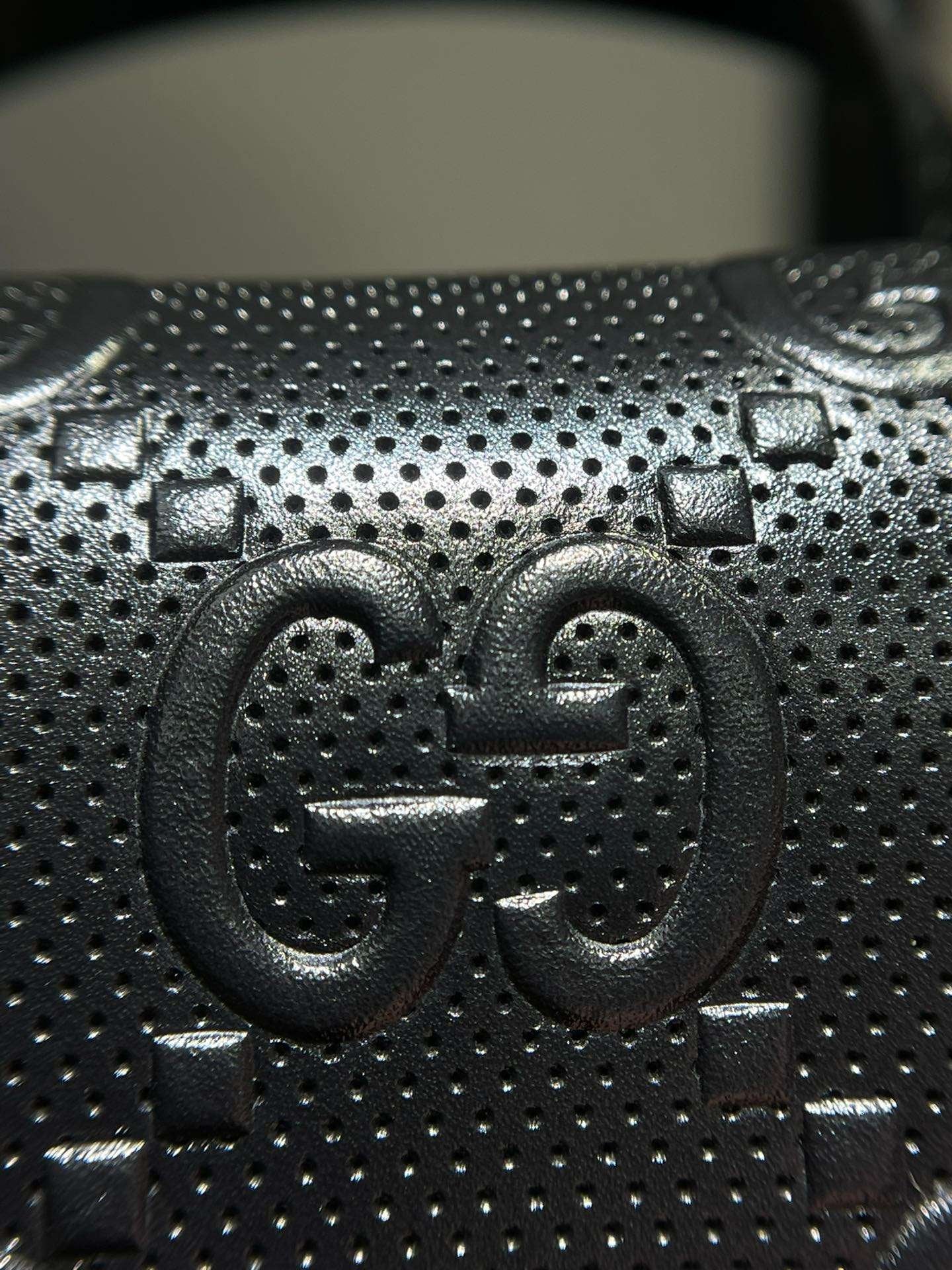 Gucci Embossed Backpack GG Black For Men 41cm / 16.1in