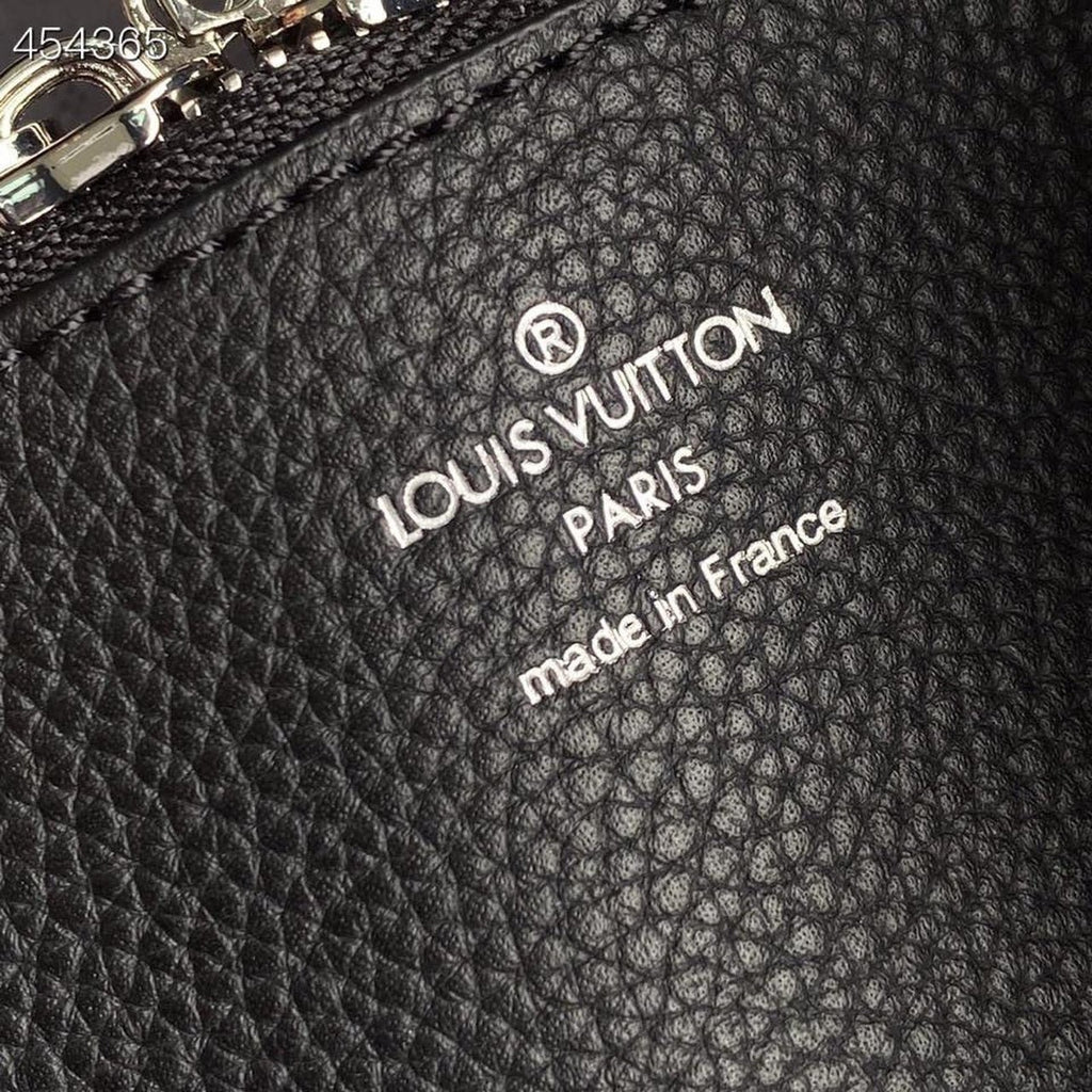 Louis Vuitton Muria Bag 22cm Mahina Calfskin Leather Spring/Summer Collection M55800 Black