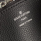 Louis Vuitton Muria Bag 22cm Mahina Calfskin Leather Spring/Summer Collection M55800 Black