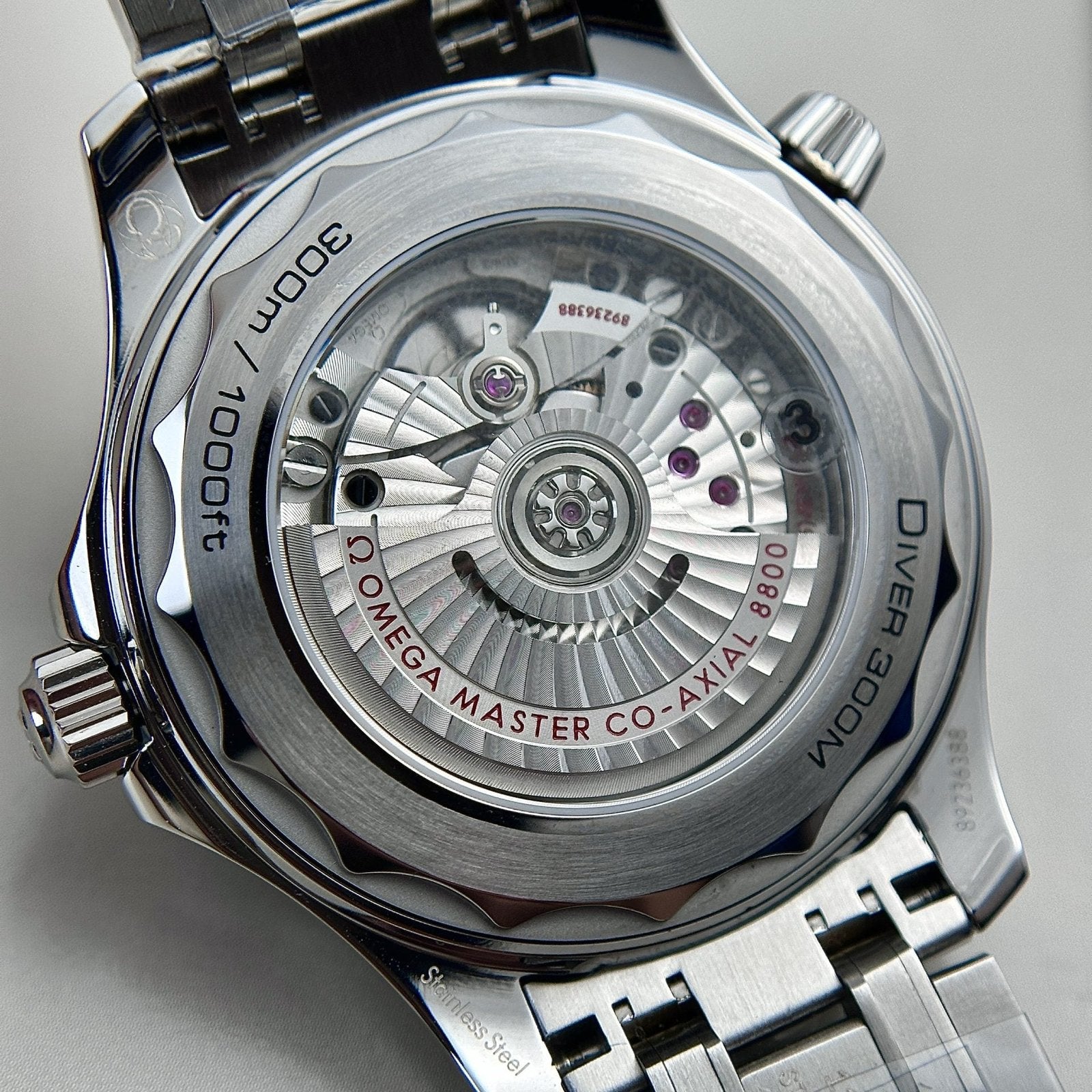 Omega Seamaster Diver 300m Co-Axial Watch Black Dial 42mm